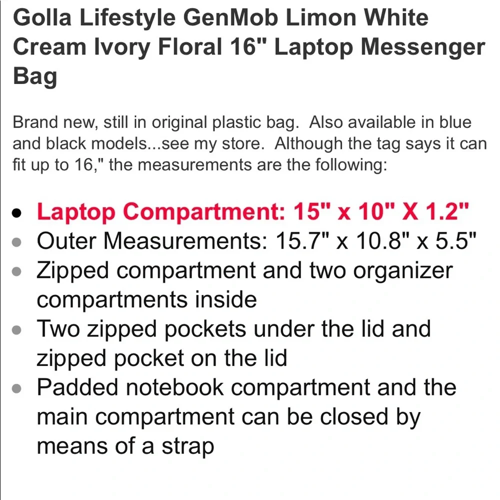Golla GenMob Limon Beige Cream 16
